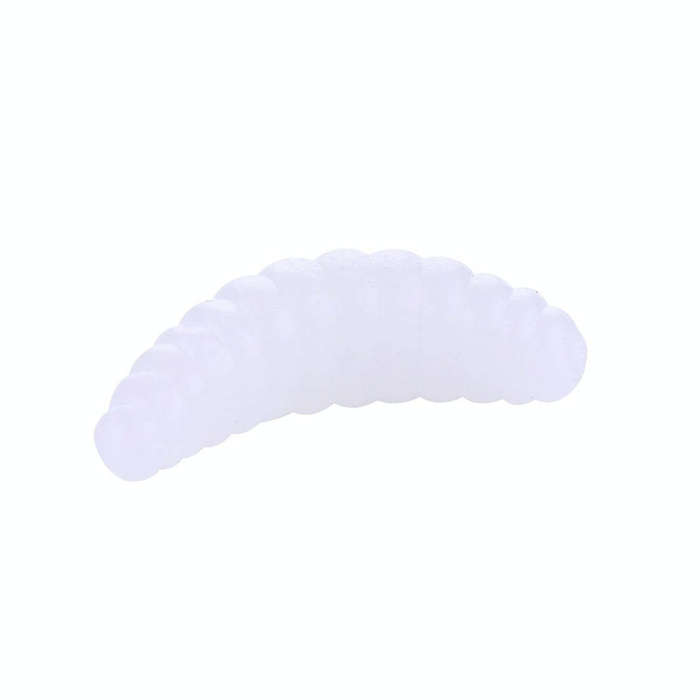 HENGJIA SO106 50 PCS 20mm Simulation Bread Bait Worms Crescent Soft Bait Horseback Fish Worm Bait...