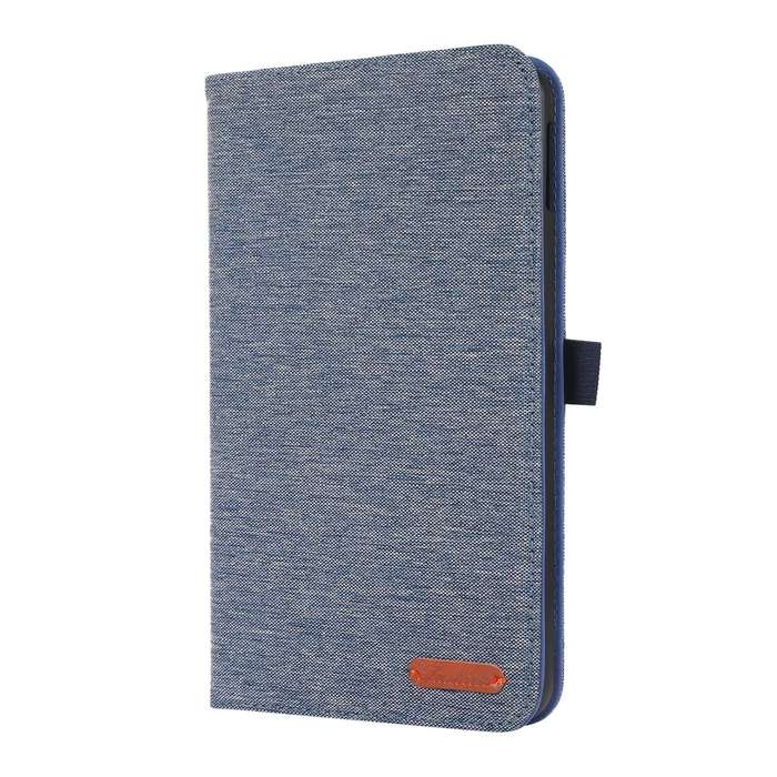 For Nokia T10 Fabric PU + TPU Flip Tablet Leather Case(Dark Blue)