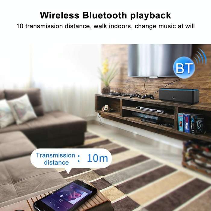 ZEALOT S7 Portable Smart Touch Stereo Bluetooth Speaker with Built-in Mic, Support Hands-Free Cal...