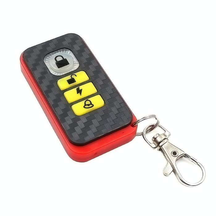 Motorcycle Smart Unidirectional Security Alarm System with Remote Control / Foldable Key, without...