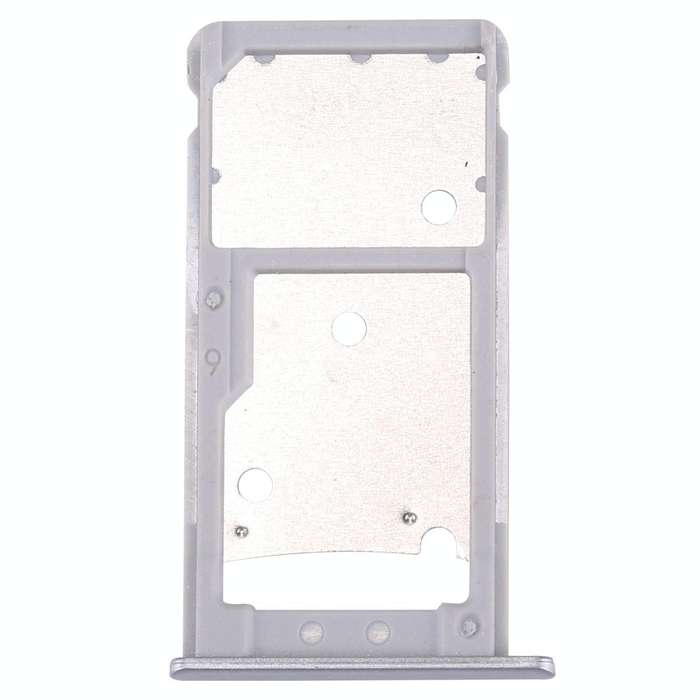 For Huawei Enjoy 7 Plus / Y7 Prime SIM Card Tray & SIM / Micro SD Card Tray(Silver)
