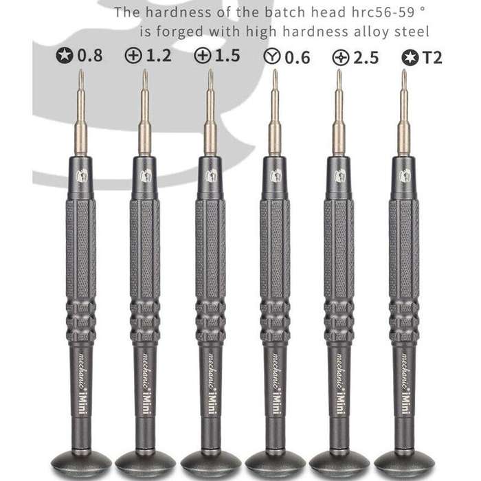 MECHANIC iMini Series Mobile Phone Repair Glasses Screw Batch Clock Tool, Series: Phillips 1.2