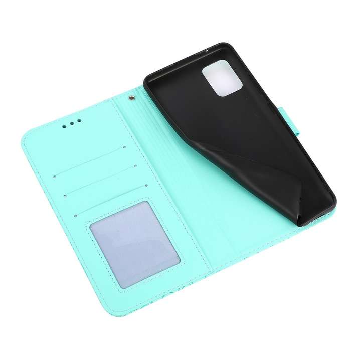 For Samsung Galaxy A71 Skin Feel Embossed Sunflower Horizontal Flip Leather Case with Holder & Ca...