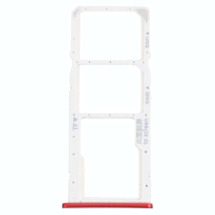 SIM Card Tray + SIM Card Tray + Micro SD Card Tray for Honor 7C (Red)