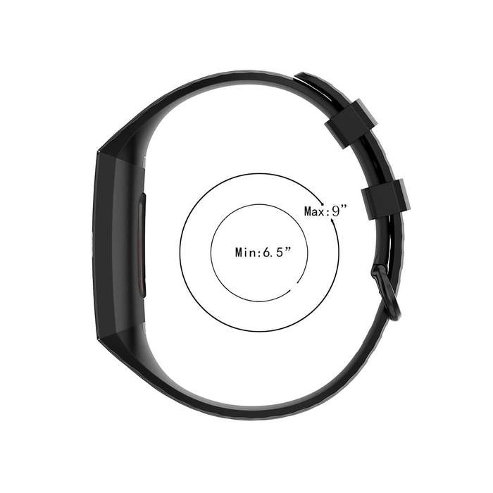 Color Buckle TPU Wrist Strap Watch Band for Fitbit Charge 4 / Charge 3 / Charge 3 SE, Size: L(Ros...