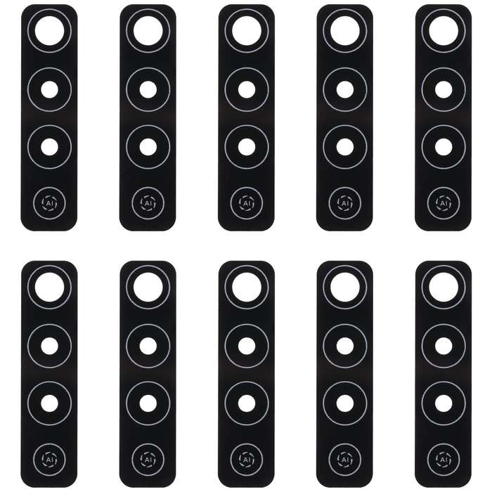 For Tecno Camon 17 CG6 10pcs Back Camera Lens