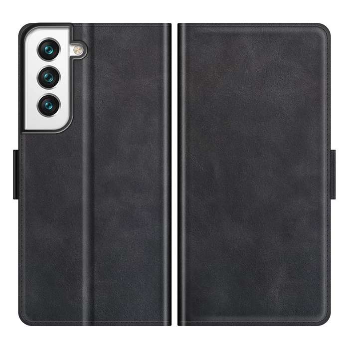 For Samsung Galaxy S22 5G Dual-side Magnetic Buckle Horizontal Flip Leather Case with Holder & Ca...
