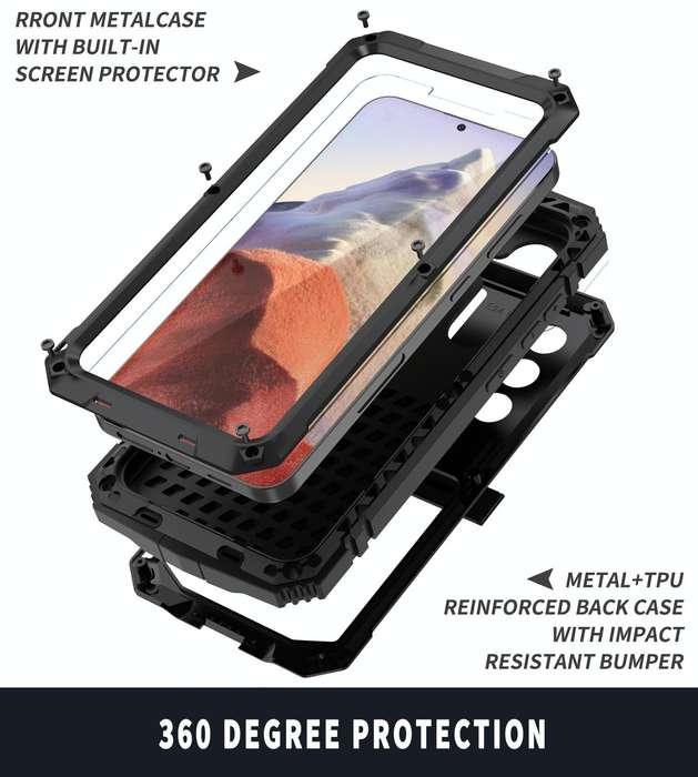 For Samsung Galaxy S24 5G R-JUST Life Waterproof Dustproof Shockproof Phone Case(Black)