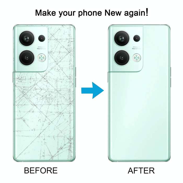 For OPPO Reno9 Pro+ Original Battery Back Cover with Camera Lens Cover(Blue)