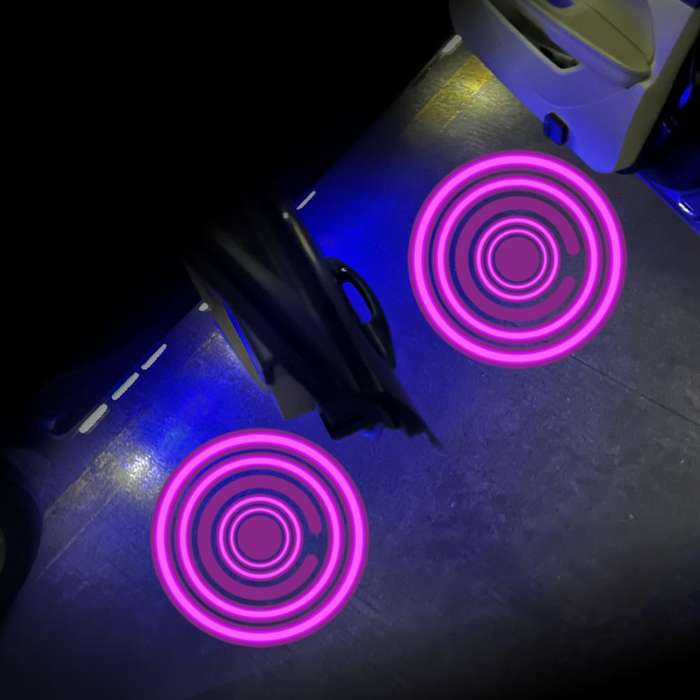 LED Infrared Induction Car Door Welcome Light Night Projection Ambient Light, Specification: Visu...