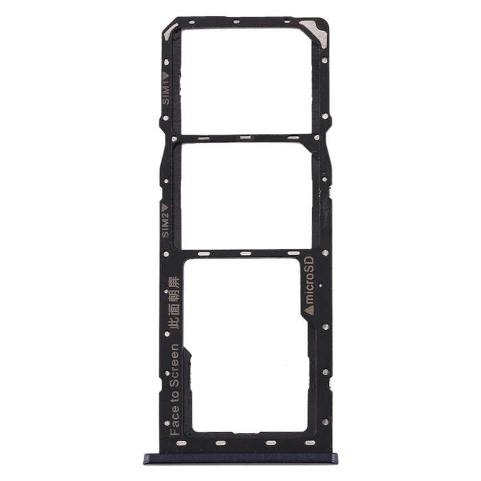 For Realme 2 SIM Card Tray + SIM Card Tray + Micro SD Card Tray (Black)