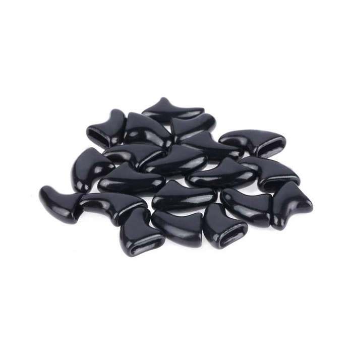 20 PCS Silicone Soft Cat Nail Caps / Cat Paw Claw / Pet Nail Protector/Cat Nail Cover, Size:L(Black)