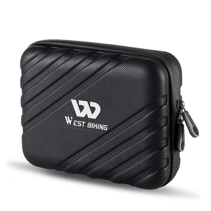 WEST BIKING 2L Folding Bike Hard Shell Storage Bag(Black)