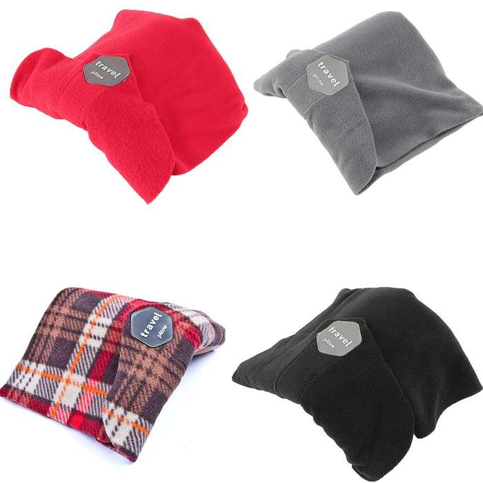 Portable Airplane Travel U-shaped Pillow Nap Time Neck Pillow(Red)