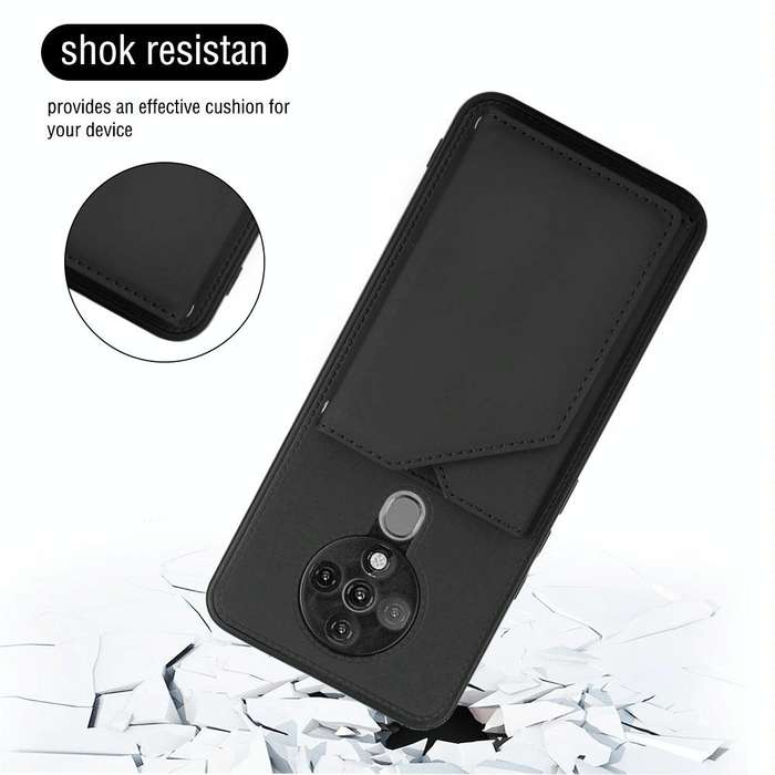 For Tecno Spark 6 Skin Feel PU + TPU + PC Phone Case(Black)