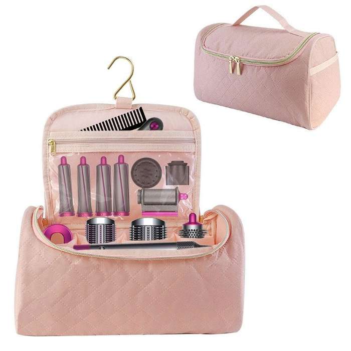 Hanging Portable Stand Accessories Storage Bag for Dyson(Pink)