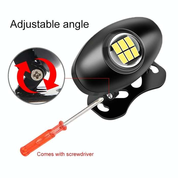 Car Adjustable LED Super Bright Reversing Light (Black)