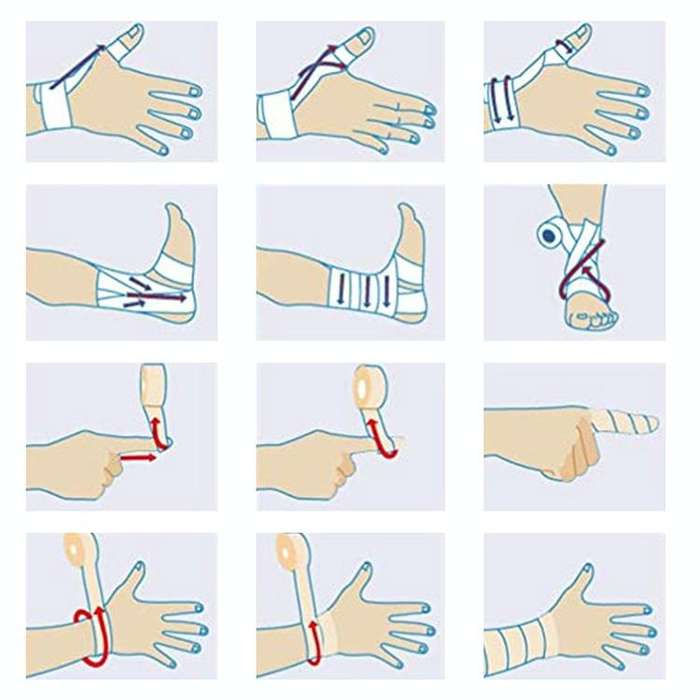 Self-adhesive Elastic Bandage for Sports, Size:450 x 10cm