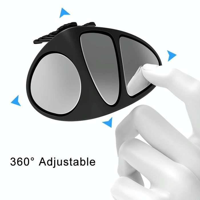 3R-146 3 in 1 Car Rearview Auxiliary Blind Spot Mirror Rear View 146 Front Wheel Mirror for Right...