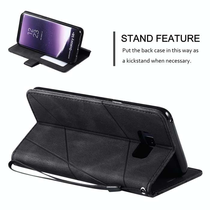 For Samsung Galaxy S8 Plus Skin Feel Splicing Horizontal Flip Leather Case with Holder & Card Slo...