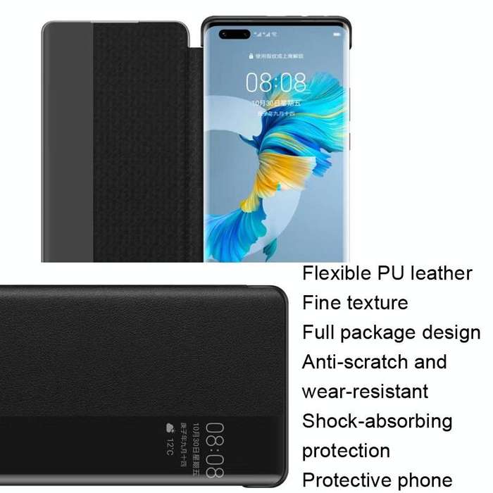 For HUAWEI Mate 40 Pro Original HUAWEI Smart Window Phone Case ( For Glass Back Cover Version )(B...