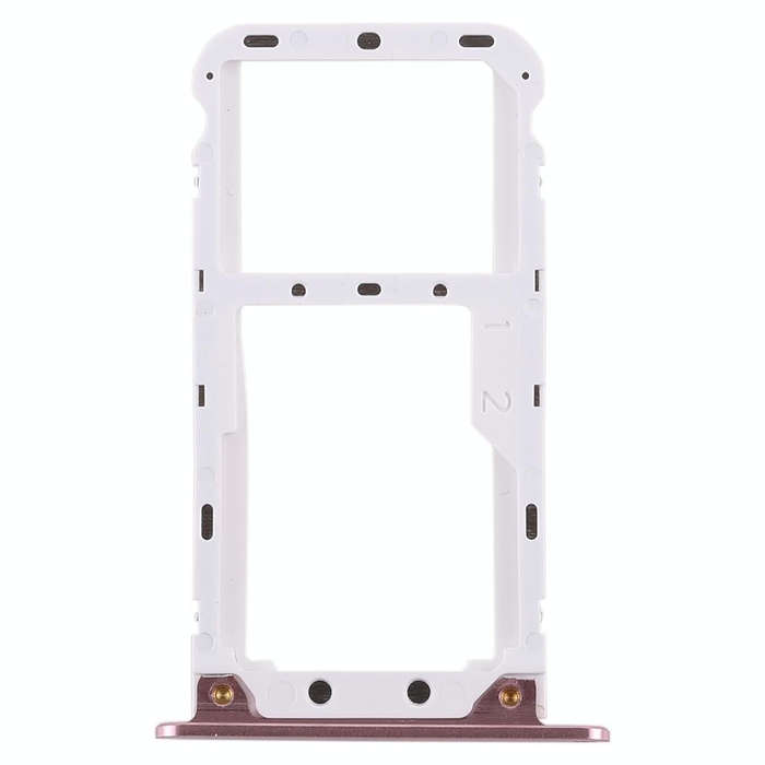 2 SIM Card Tray / Micro SD Card Tray for Xiaomi Redmi 5 Plus(Rose Gold)