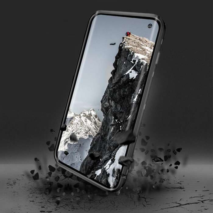 For Samsung Galaxy S10 RedPepper Transparent Dot Shockproof Waterproof PC + TPU Protective Case(B...