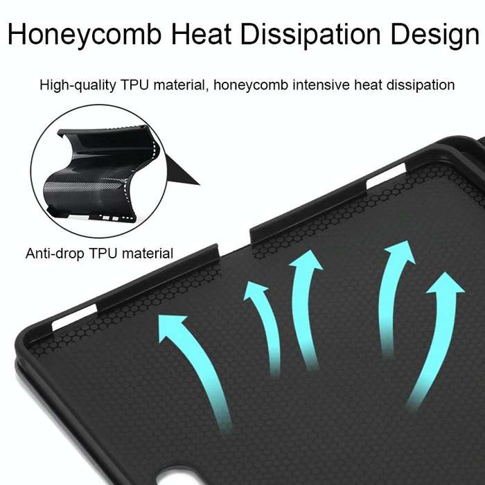 For Samsung S8+/S7 FE/S7+ GM 12.4 inch Adjustable Tablet Waterproof Anti-drop Protective Cover(Gray)
