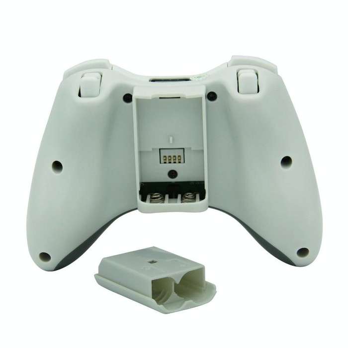 For Microsoft Xbox 360 / PC XB13 Dual Vibration Wireless 2.4G Gamepad With Receiver(White)