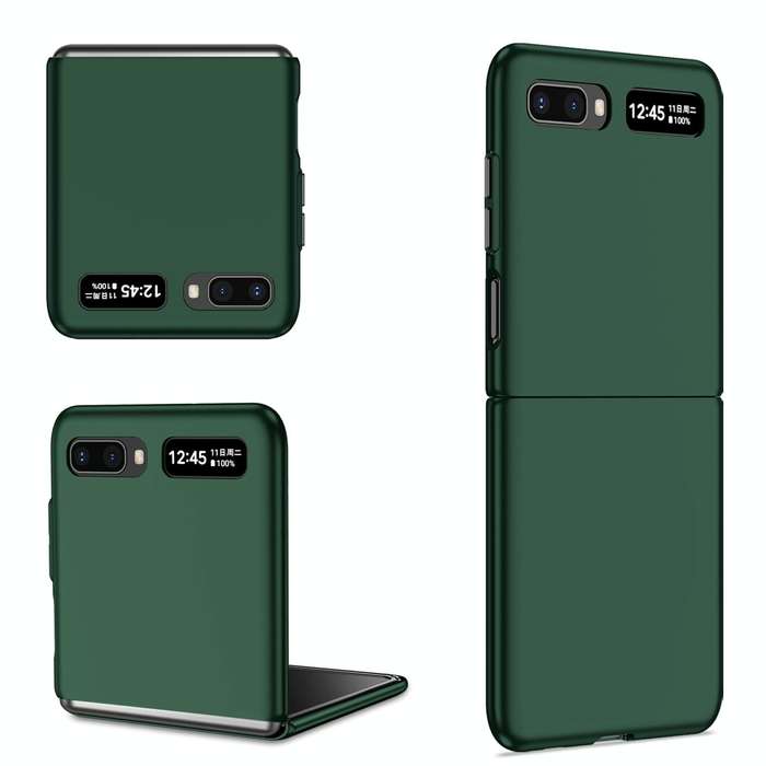 For Samsung Galaxy Z Flip 5G Armor Foldable Phone Case(Dark Green)