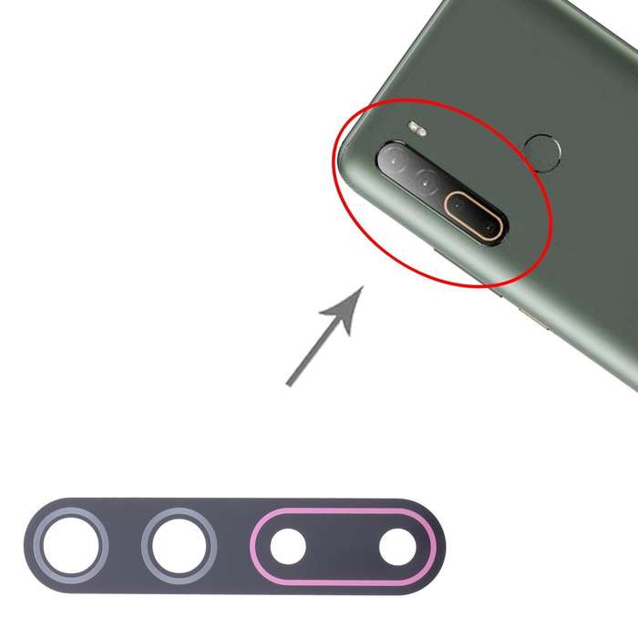 For HTC U20 5G 10pcs OEM Back Camera Lens (Pink)