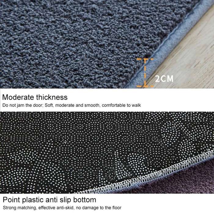 KSolid Round Carpet Soft Fleece Mat Anti-Slip Area Rug Kids Bedroom Door Mats, Size:Diameter: 140...