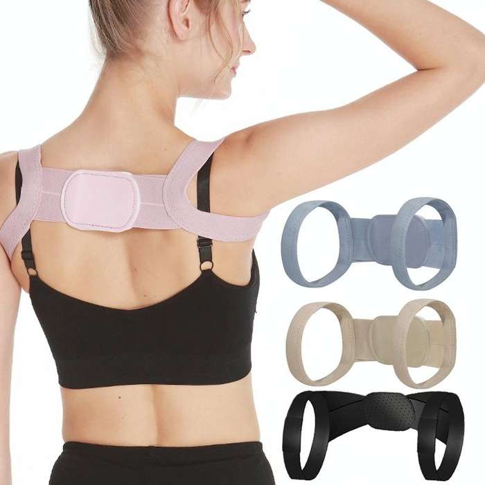 3 PCS Invisible Breathable Anti-hunchback Posture Correction Belt, Size: M(kin Color)