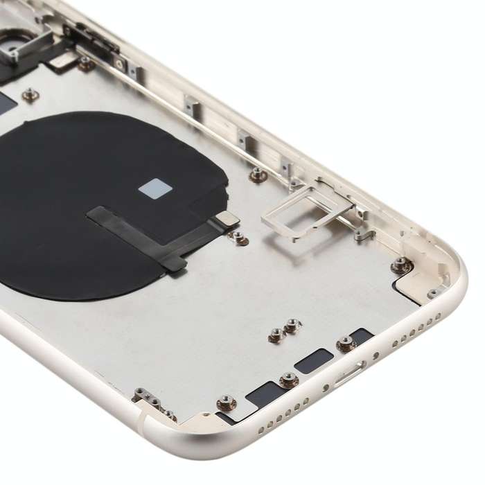 Battery Back Cover (with Side Keys & Card Tray & Power + Volume Flex Cable & Wireless Charging Mo...