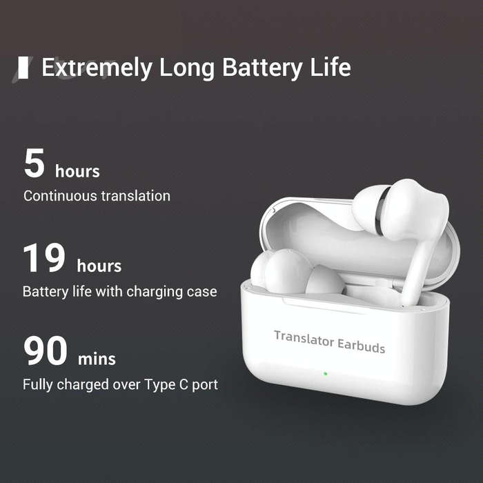 M6 Multi-country Mutual Translation Smart Bluetooth Translation Earphone Supports 127 Languages (...