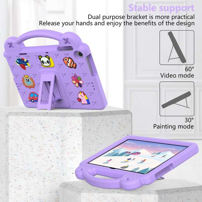 For Lenovo Tab M10 3rd Gen TB328FU / TB328XU 2022 10.1 Handle Kickstand Children EVA Shockproof T...