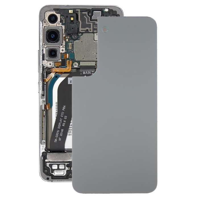 For Samsung Galaxy S22 Battery Back Cover (Grey Green)