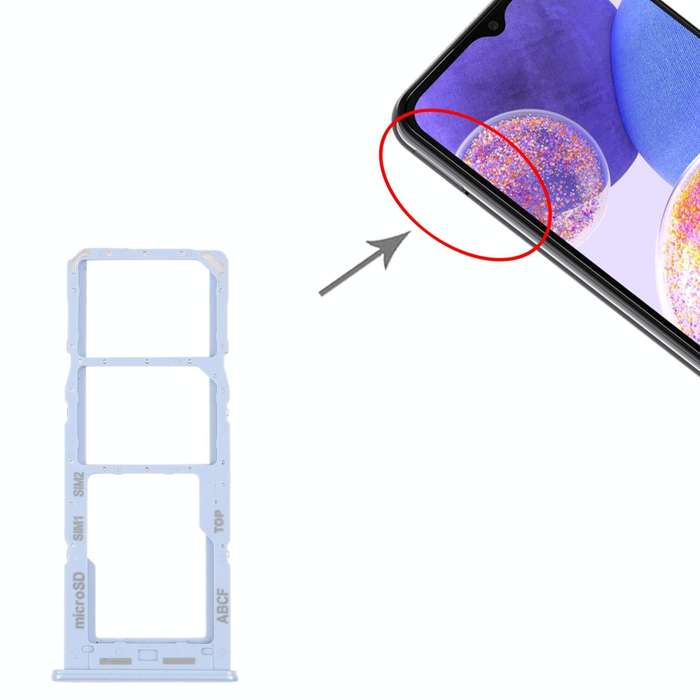 For Samsung Galaxy A23 5G SM-A236B Original SIM Card Tray + SIM Card Tray + Micro SD card tray (B...