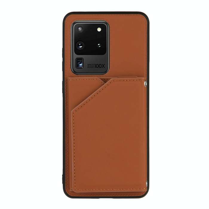 For Samsung Galaxy S20 Ultra Skin Feel PU + TPU + PC Back Cover Shockproof Case with Card Slots &...