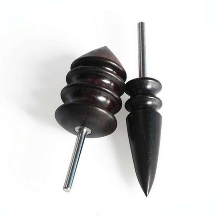 Leather Tool Edge Electric Polishing Slicker Flat Pointed Head Sandalwood Leathers Craft DIY Tool...