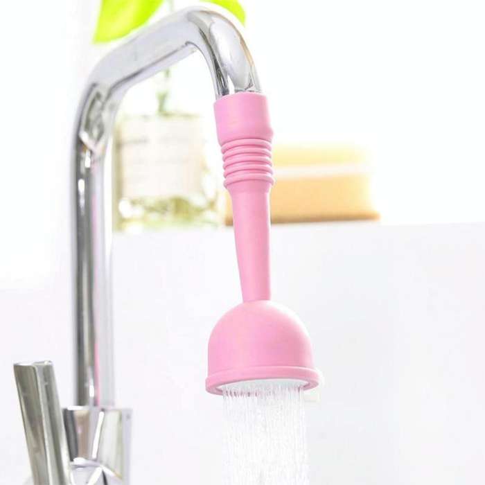 Kitchen Faucet Water-saving Shower(Short Blue)