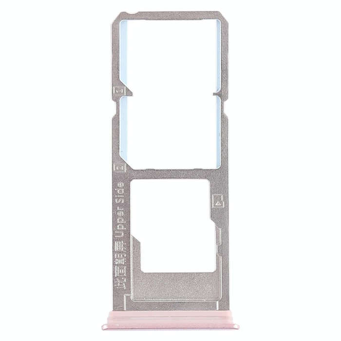 For Vivo Y79 2 x SIM Card Tray + Micro SD Card Tray (Rose Gold)