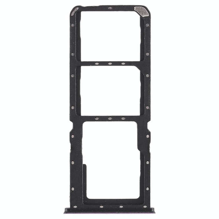 For OPPO A7x / F9 / F9 Pro / Realme 2 Pro 2 x SIM Card Tray + Micro SD Card Tray (Purple)