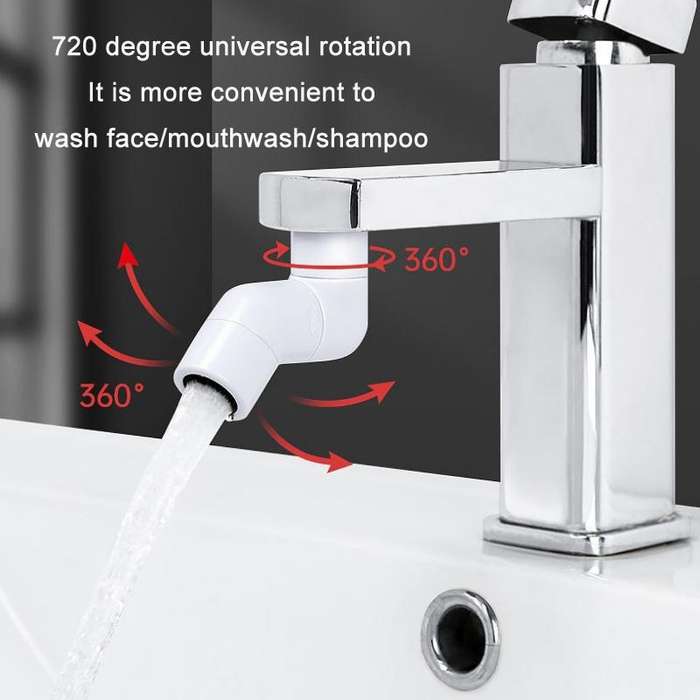 Faucet Extender Splashproof Universal Aerator, Color: Blue White