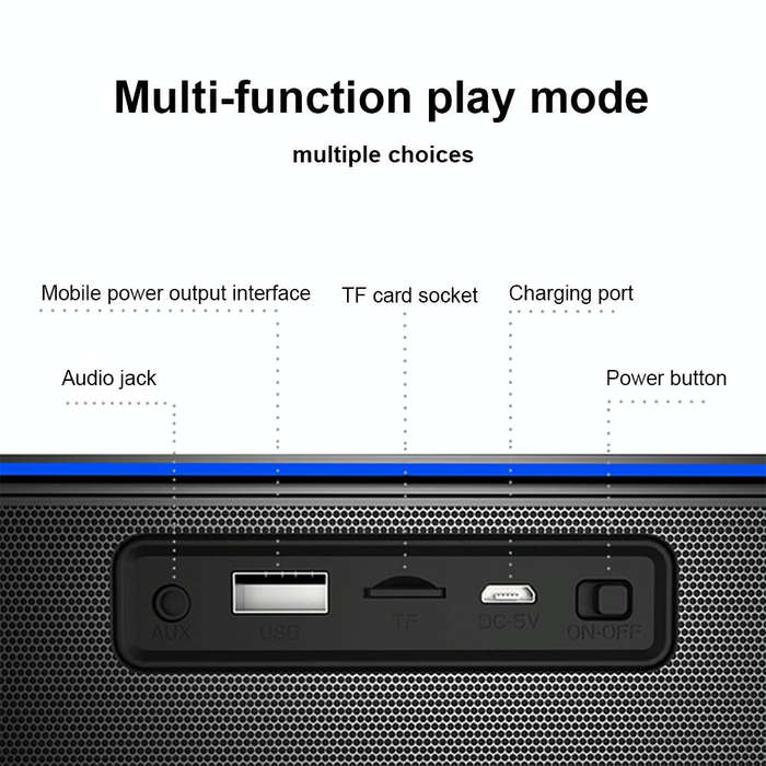 ZEALOT S7 Portable Smart Touch Stereo Bluetooth Speaker with Built-in Mic, Support Hands-Free Cal...