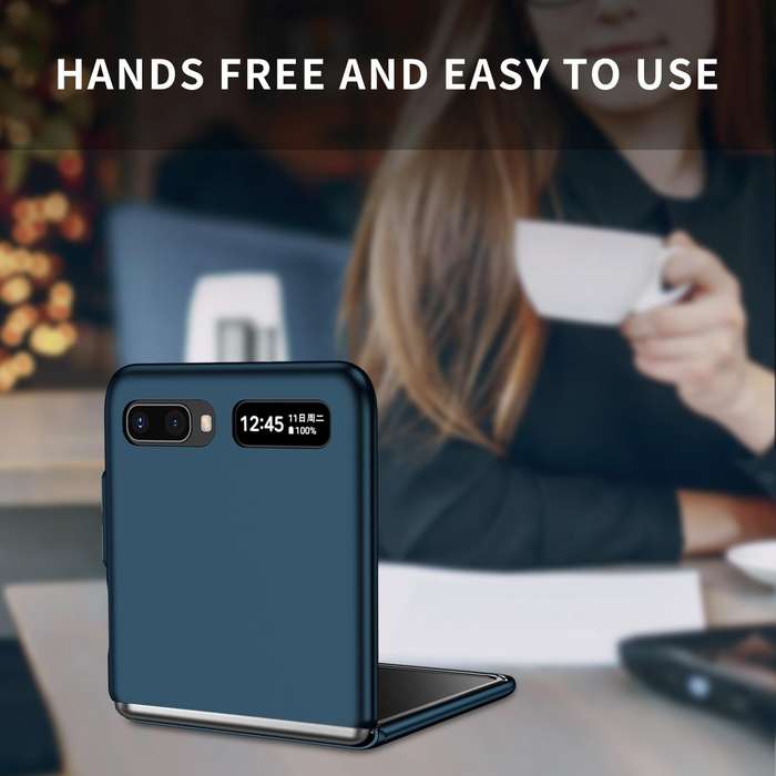 For Samsung Galaxy Z Flip 5G Armor Foldable Phone Case(Dark Blue)