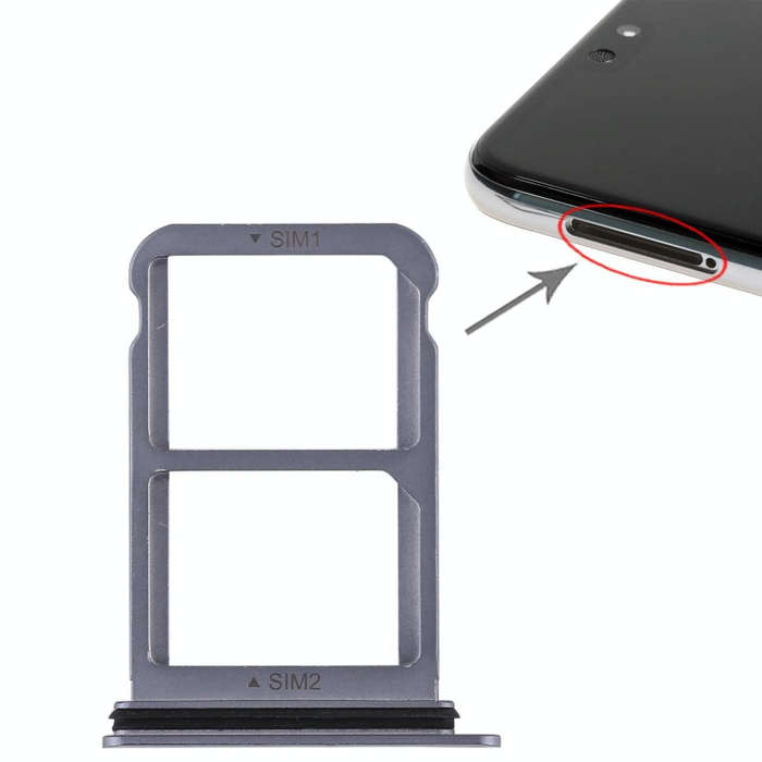 SIM Card Tray + SIM Card Tray for Huawei P20 (Blue)