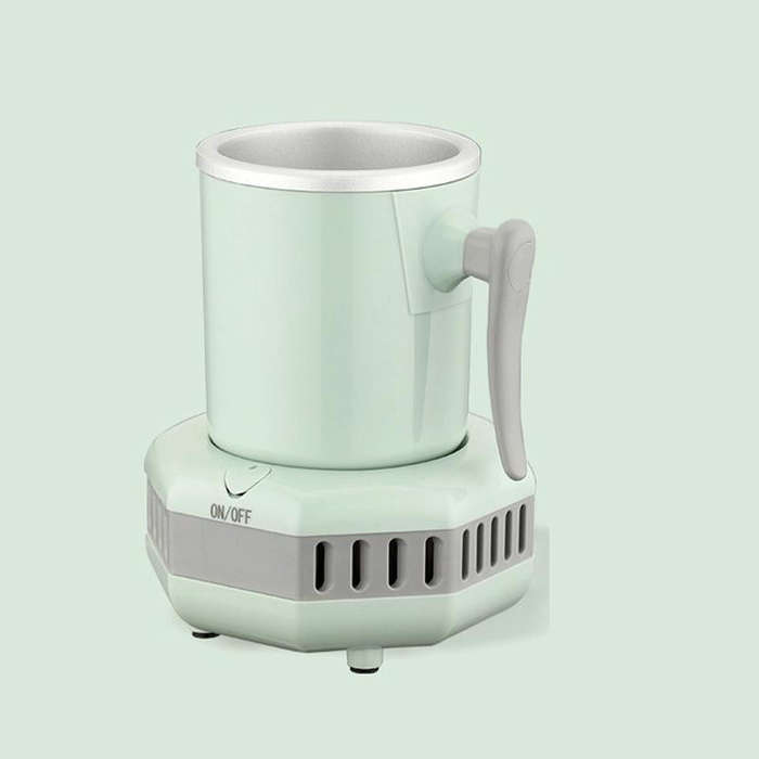 Fast Cooling Cup Mini Chilled Drinks Juice Desktop Quick-Freeze Cooling Drinks Cup, CN Plug(Green)