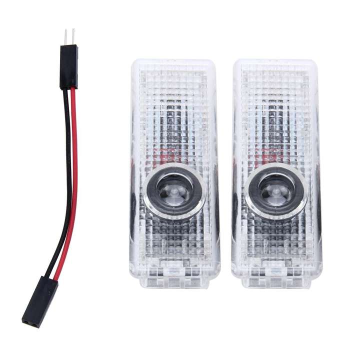 2 PCS LED Car Door Welcome Logo Car Brand 3D Shadow Light for 2011-2014 Version BMW Mini