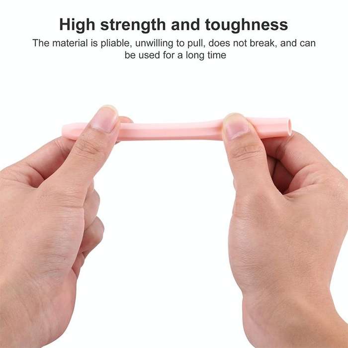 4 in 1 Stylus Pen Cartoon Animal Silicone Protective Case for Apple Pencil 2 (Pink)